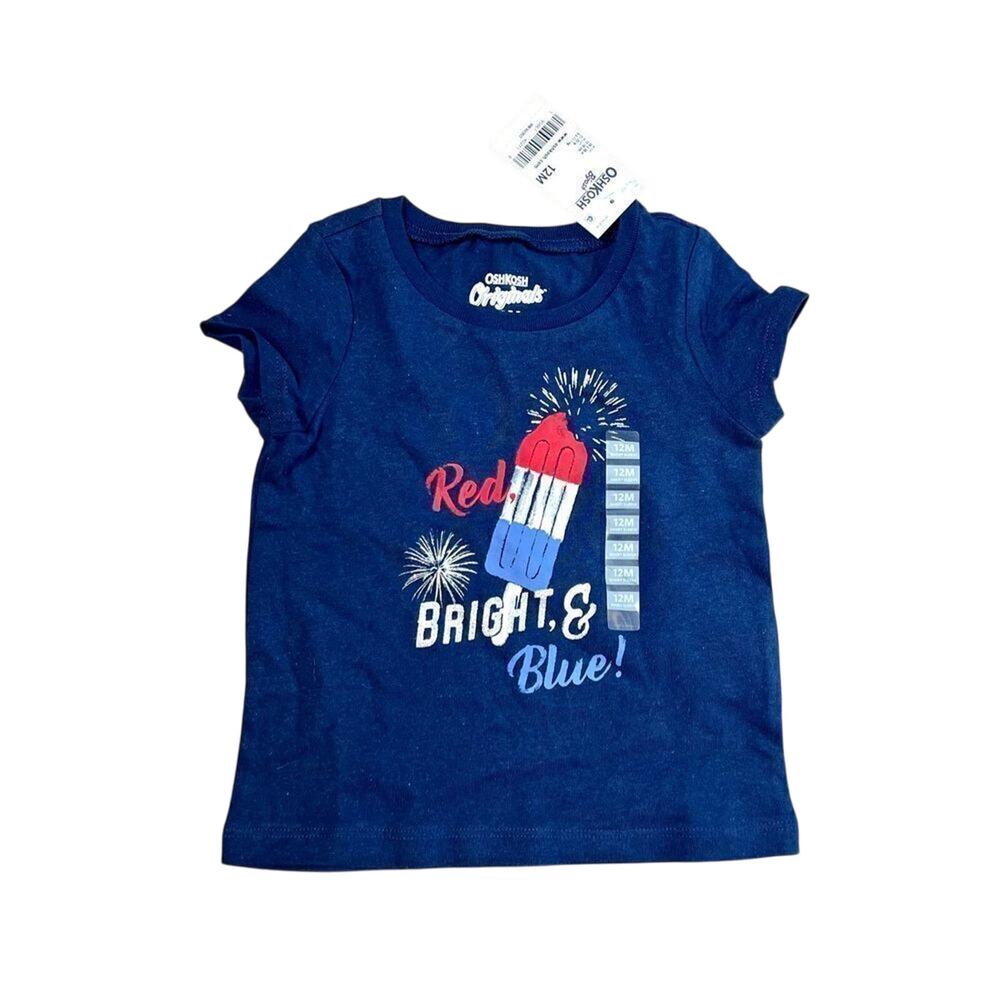 Oshkosh B'gosh Originals Rocket Pop 4th of July T-shirt 12 months NWT Casual